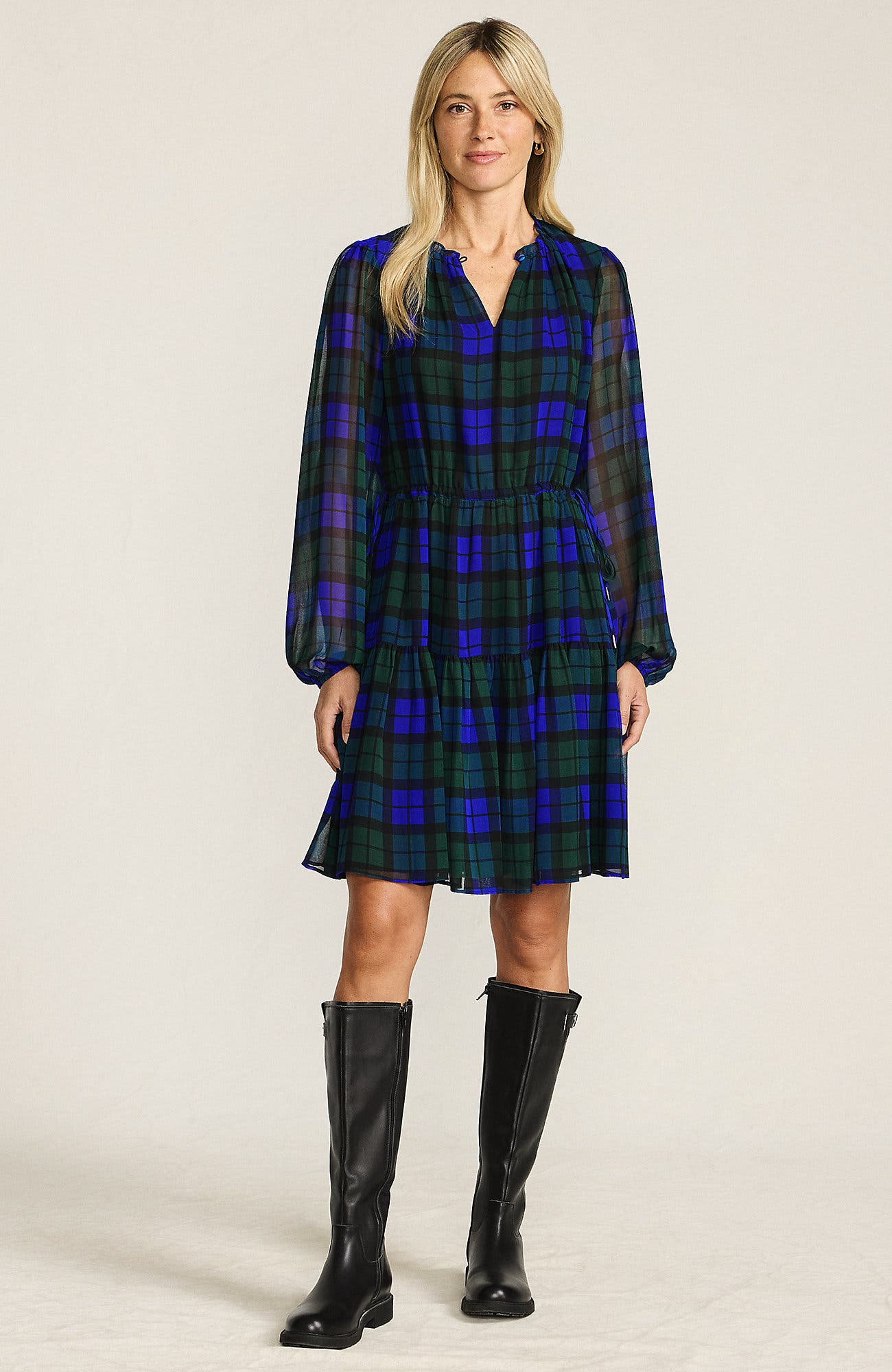 Chiffon Above the Knee Adjustable Dress - image 3