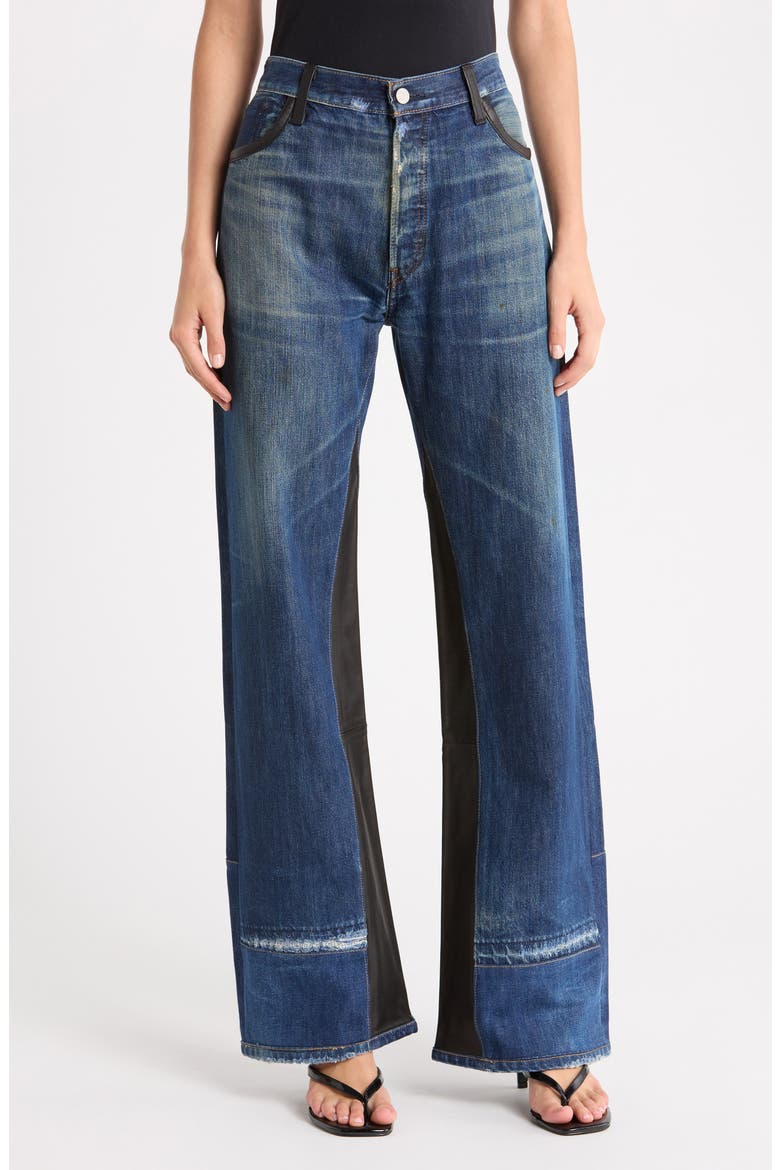 High Waist Wide Leg Jeans, Main, color, INDLEAT