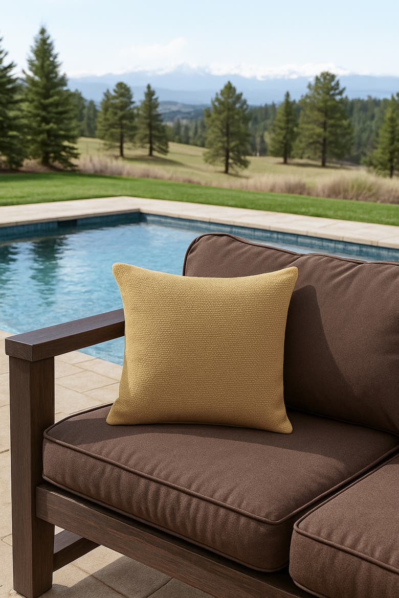 Drift Weave Pillow, Alternate, color, Marisol