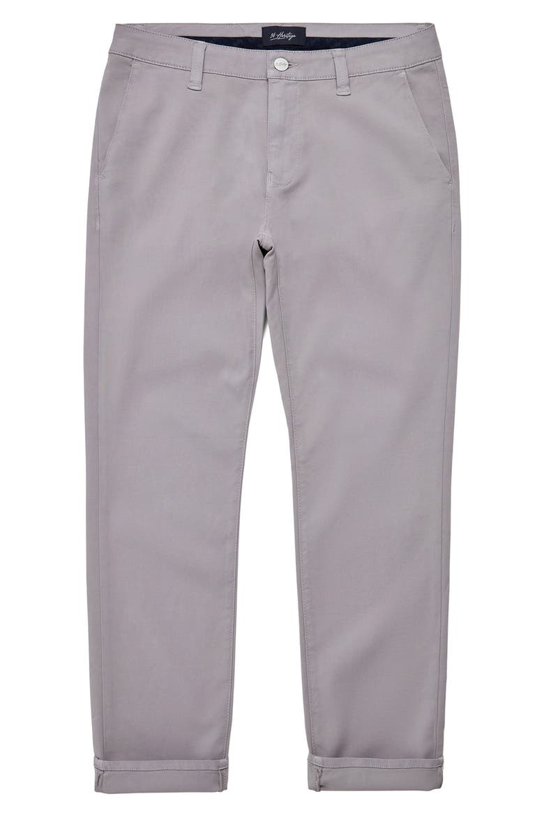 Verona Slim Straight Leg Chinos, Alternate, color, GREY HIGH FLYER