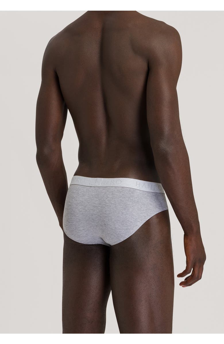 Hanro Cotton Essentials 2-Pack Cotton Briefs, Alternate, color, Light Melange/Deep Navy