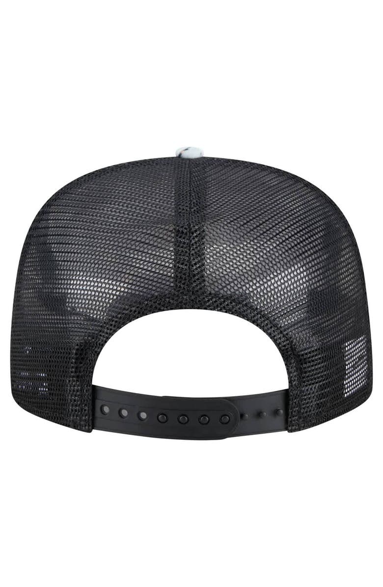 New Era Men's New Era Black Pittsburgh Pirates Adventure Pattern Golfer Trucker Snapback Hat, Alternate, color, Black