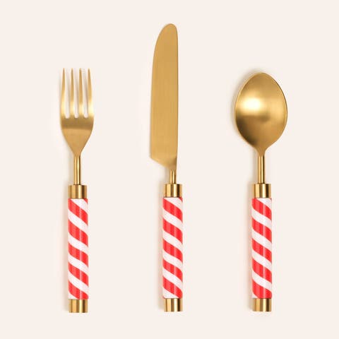 Rampur Set Of 3 Steel Cutlery Spiral