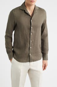 Aurélien Seaside Linen Button-Up Shirt