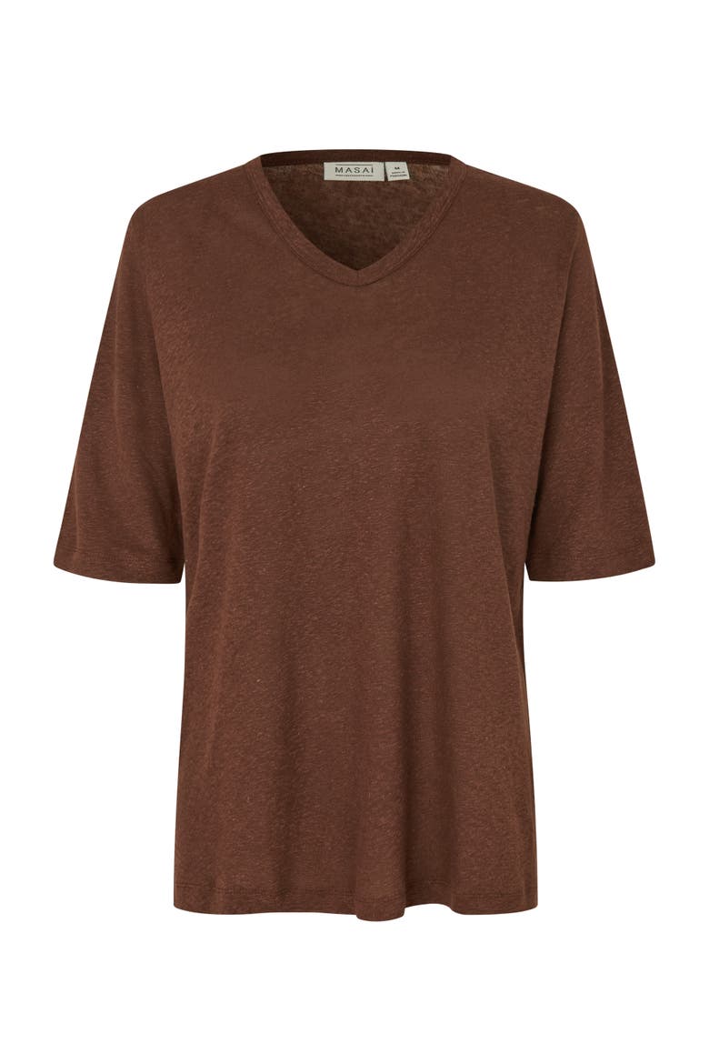 Maballumi Relaxed V-Neck T-Shirt, Alternate, color, Sh. Chocolate