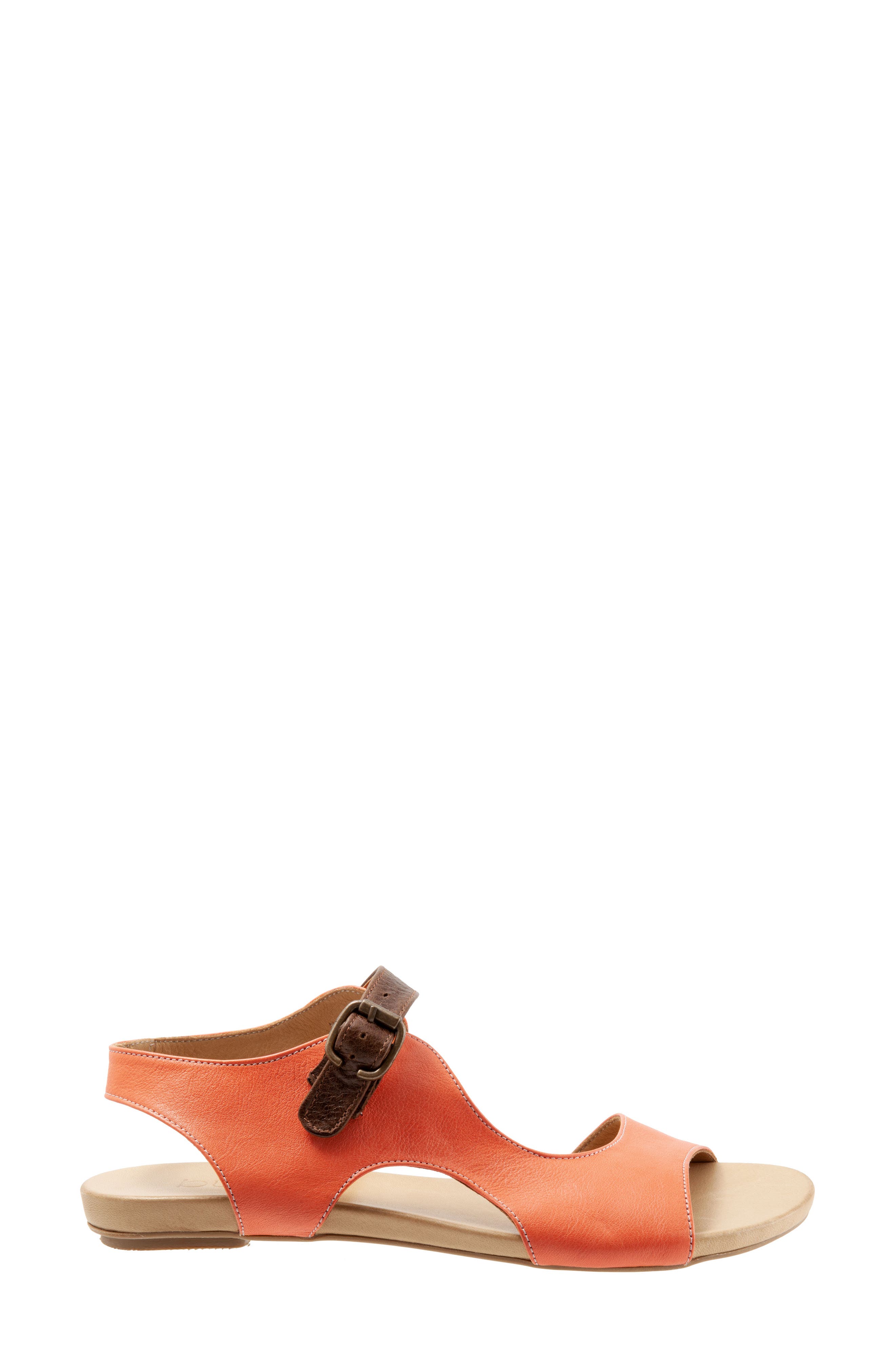 Kina Sandal, Alternate, color, ORANGE LEATHER