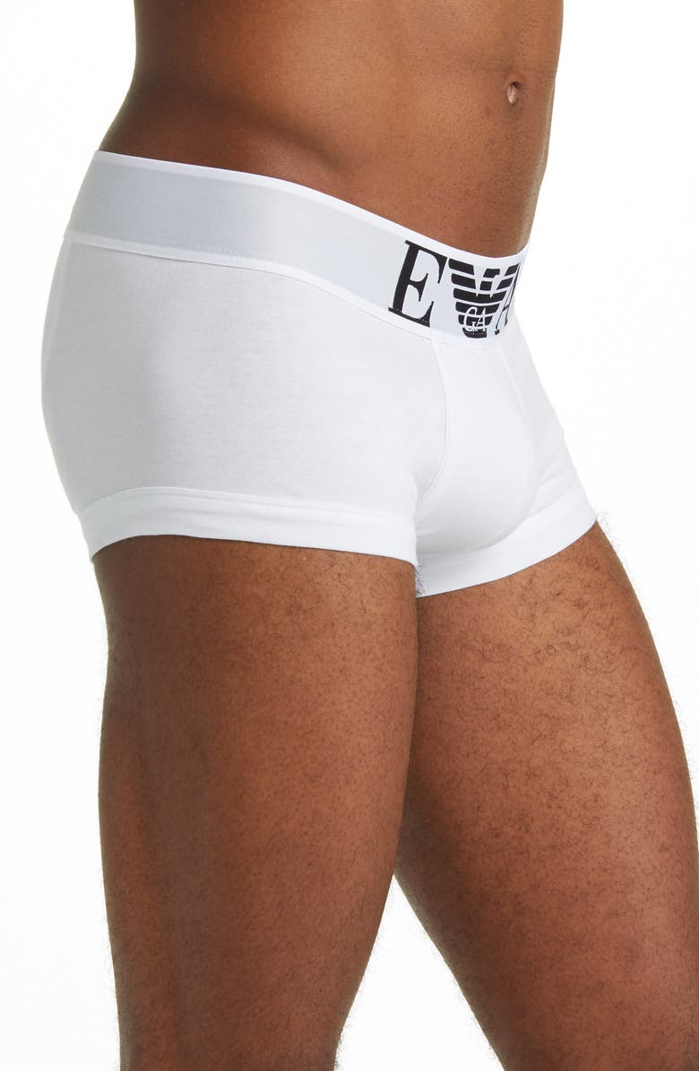 Emporio Armani Stretch Cotton Trunks, Alternate, color, 
