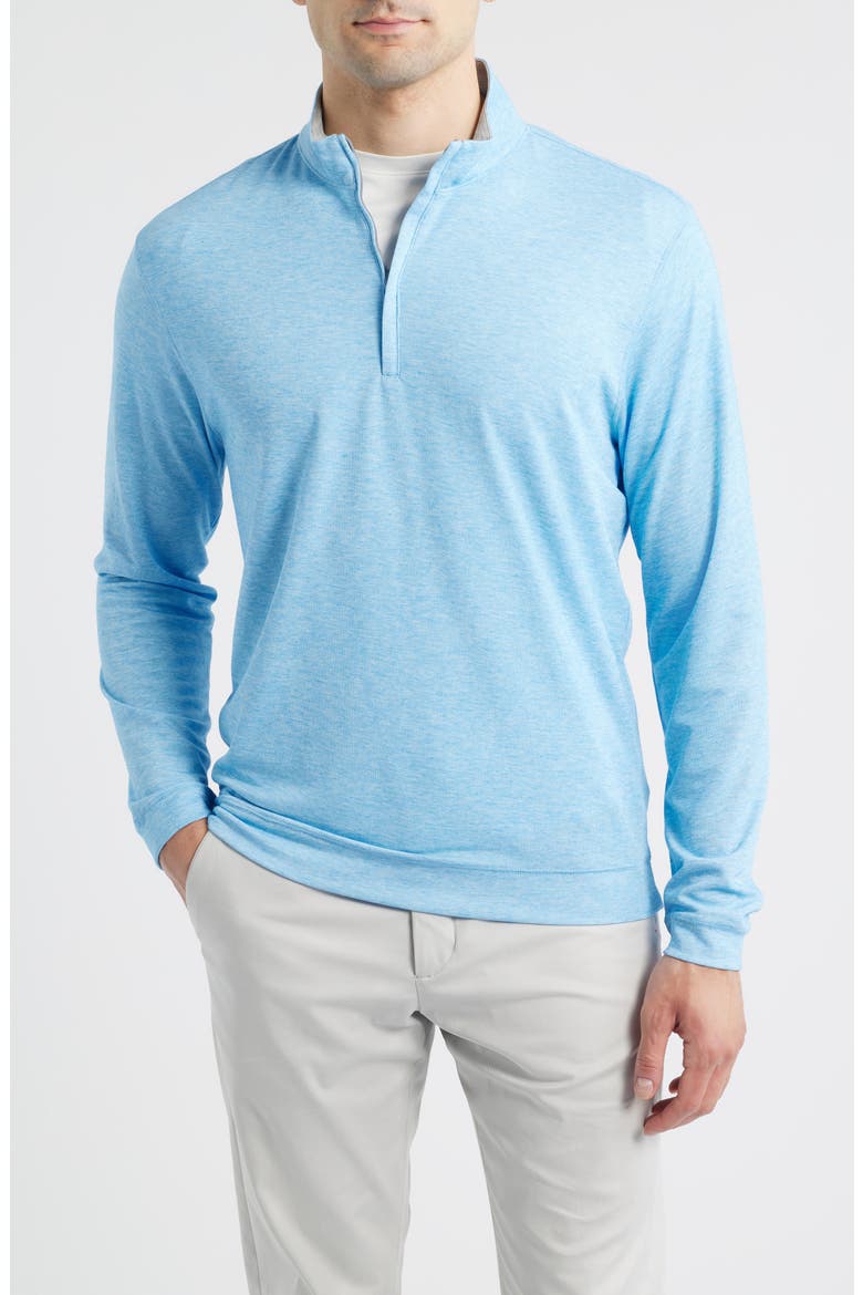 Pircio Performance Quarter Zip Pullover, Main, color, MACAW