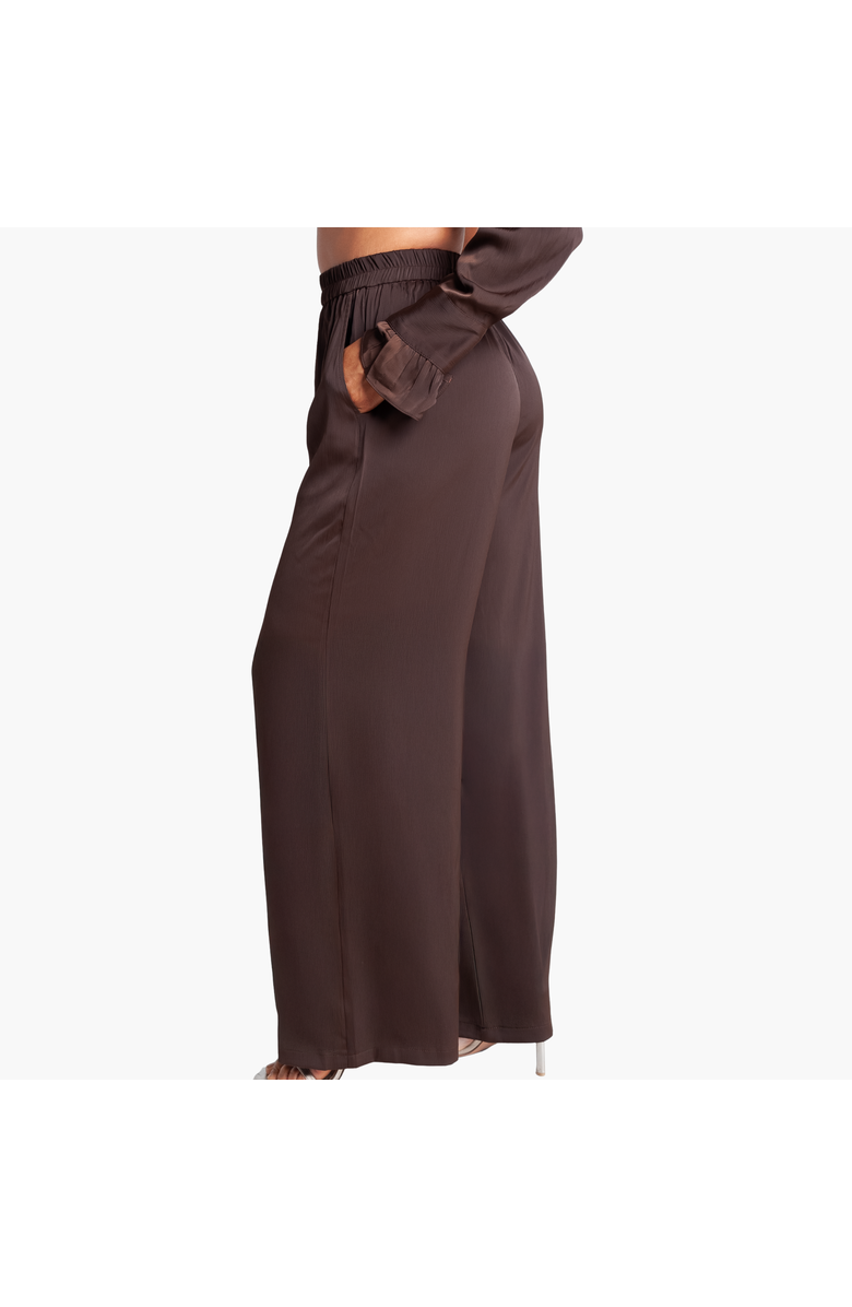 RICHANTEE High Waisted Wide Leg Pants, Main, color, Brown