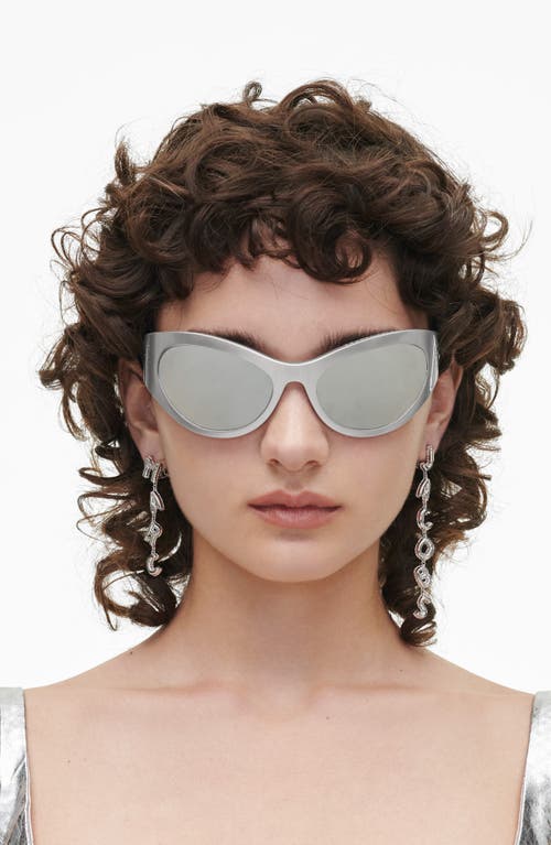 Shop Marc Jacobs Balloon Charm Drop Earrings In Silver