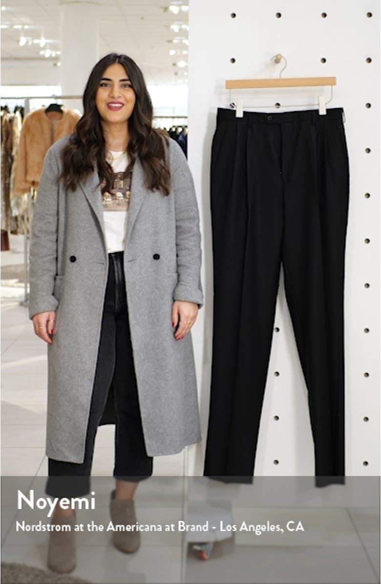 Bennett Straight Leg Pleated Dress Pants, sales video thumbnail