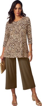 Jessica London Stretch Knit Swing Tunic