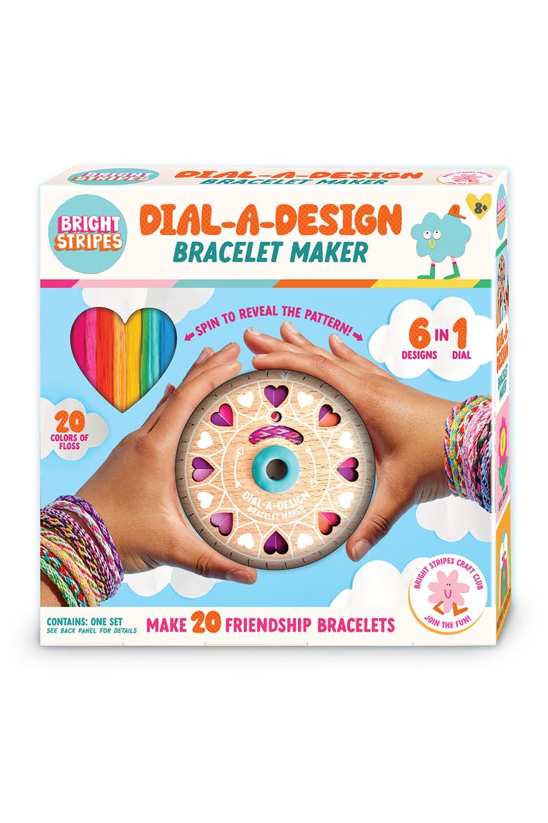 Dial-a-Design Friendship Bracelet Maker, Main, color, MULTI
