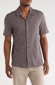 JASON WU Geometric Jacquard Camp Shirt