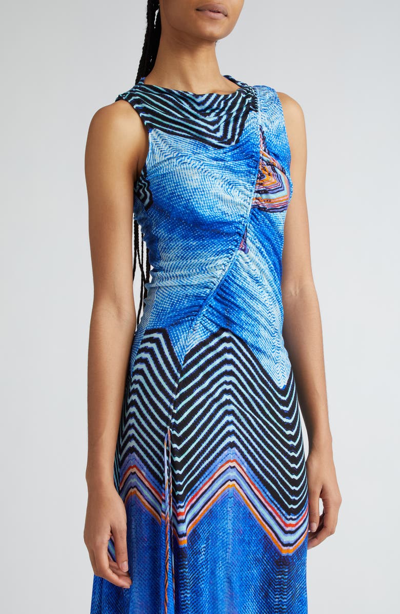 Ulla Johnson Natalia Ruched Sleeveless Maxi Dress, Alternate, color, 