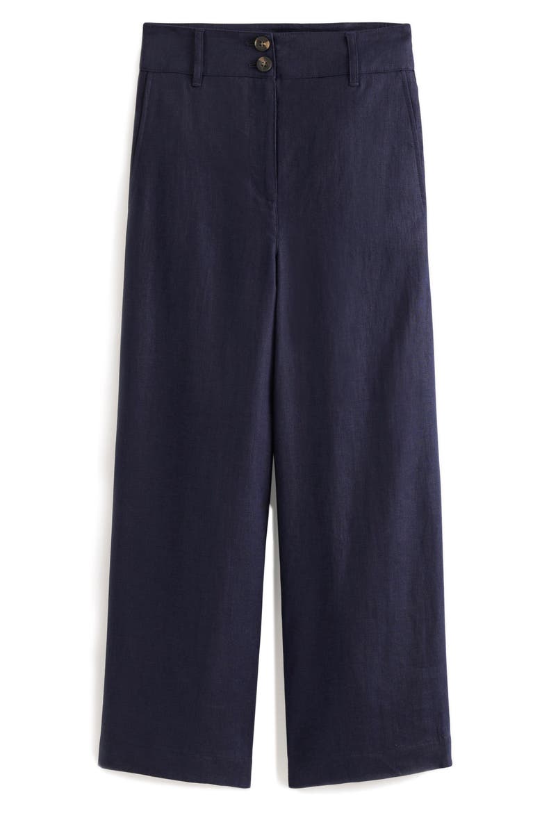 Westbourne Linen Ankle Pants, Alternate, color, NAVY