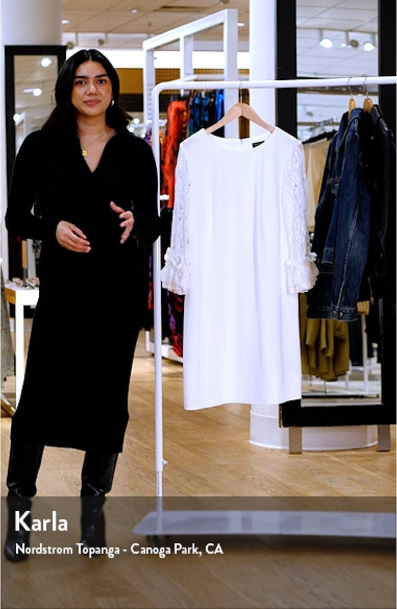 Ruffle Lace Sleeve Dress, sales video thumbnail