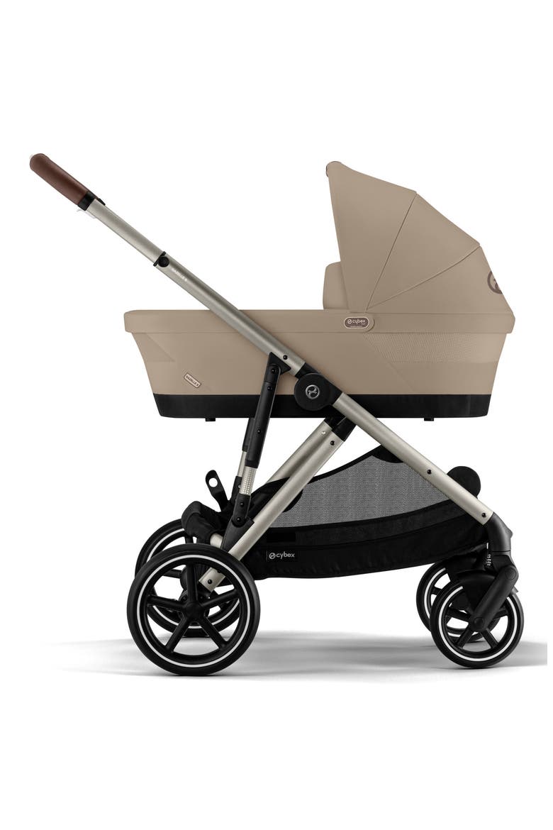 Gazelle S Single to Double Stroller System & Carrycot, Alternate, color, ALMOND BEIGE