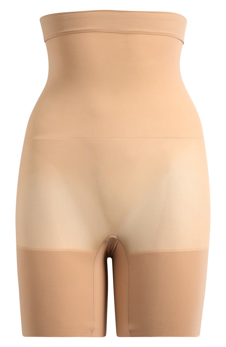 SKIMS Everyday Sculpt Mid Thigh Shaper Shorts, Main, color, Clay