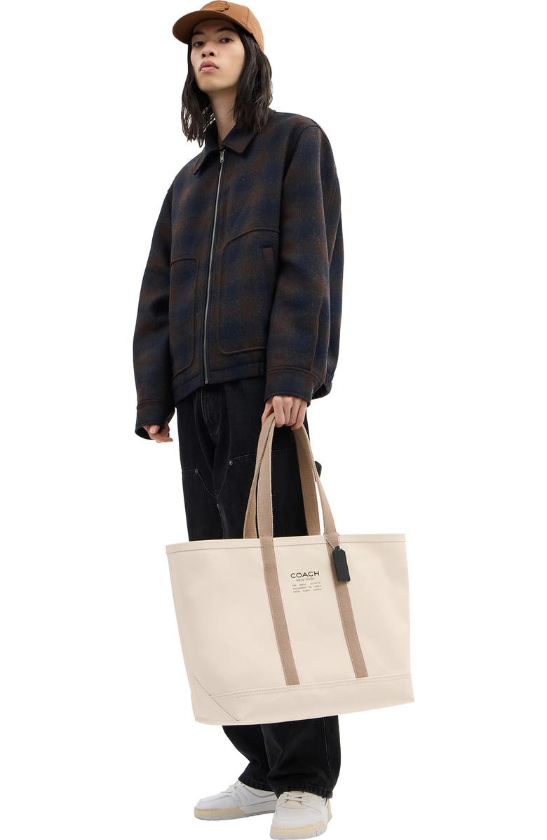 COACH Utility Canvas Tote, Alternate, color, Natural