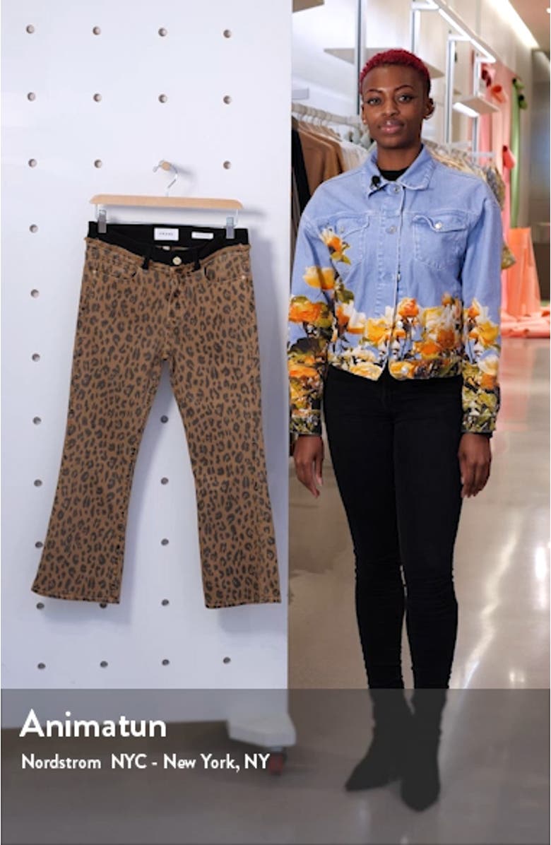 Le Crop Mini High Waist Bootcut Jeans, sales video thumbnail