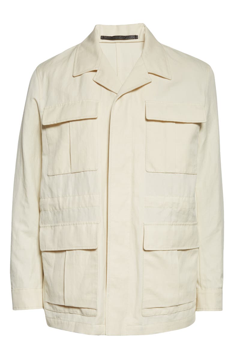 Loro Piana Men's Mojave Cotton & Linen Safari Jacket, Alternate, color, 