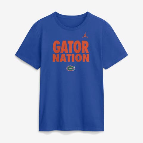 Men's Jordan Brand Royal Florida Gators 2026 Sideline Dri-FIT Slogan T-Shirt