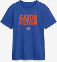 Jordan Brand Men's Jordan Brand Royal Florida Gators 2026 Sideline Dri-FIT Slogan T-Shirt
