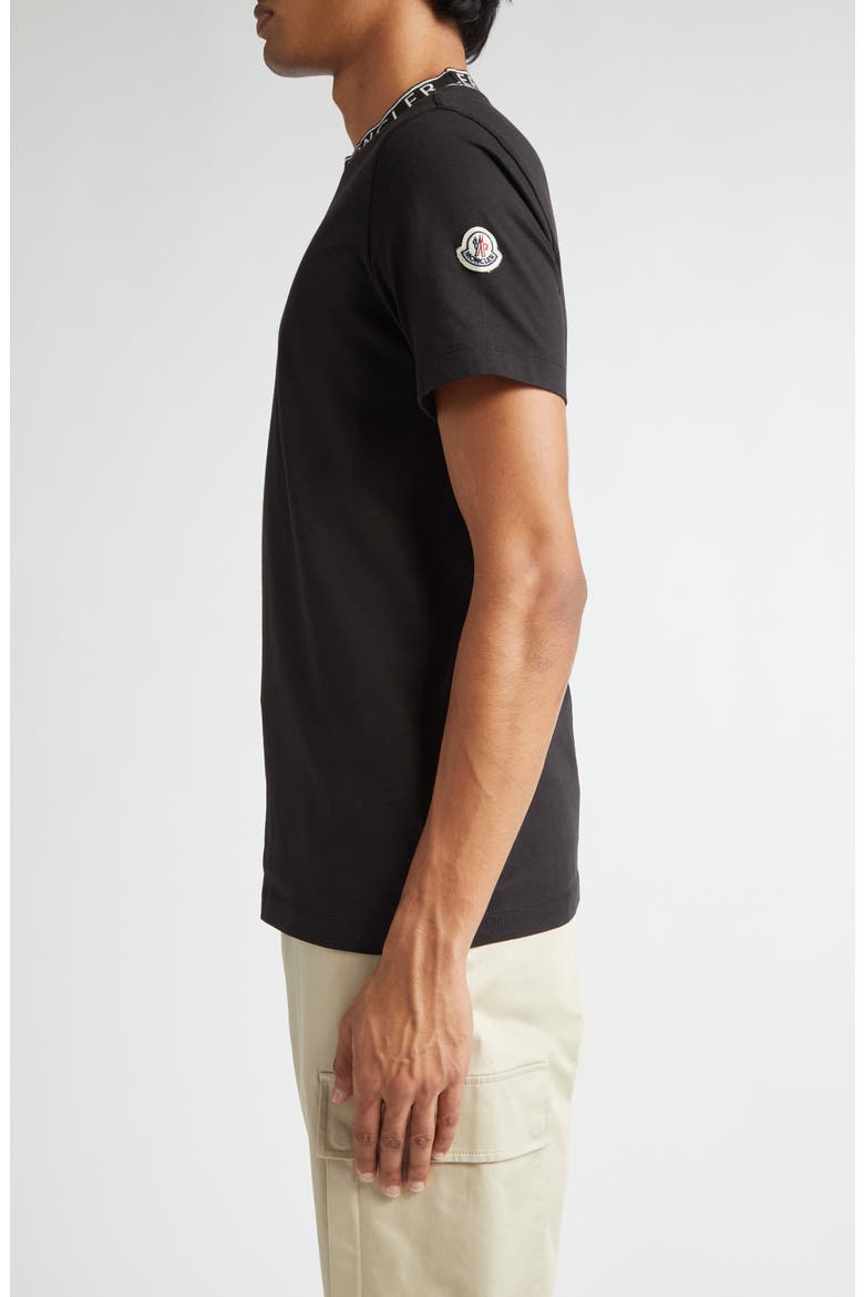 Logo Cotton T-Shirt, Alternate, color, BLACK