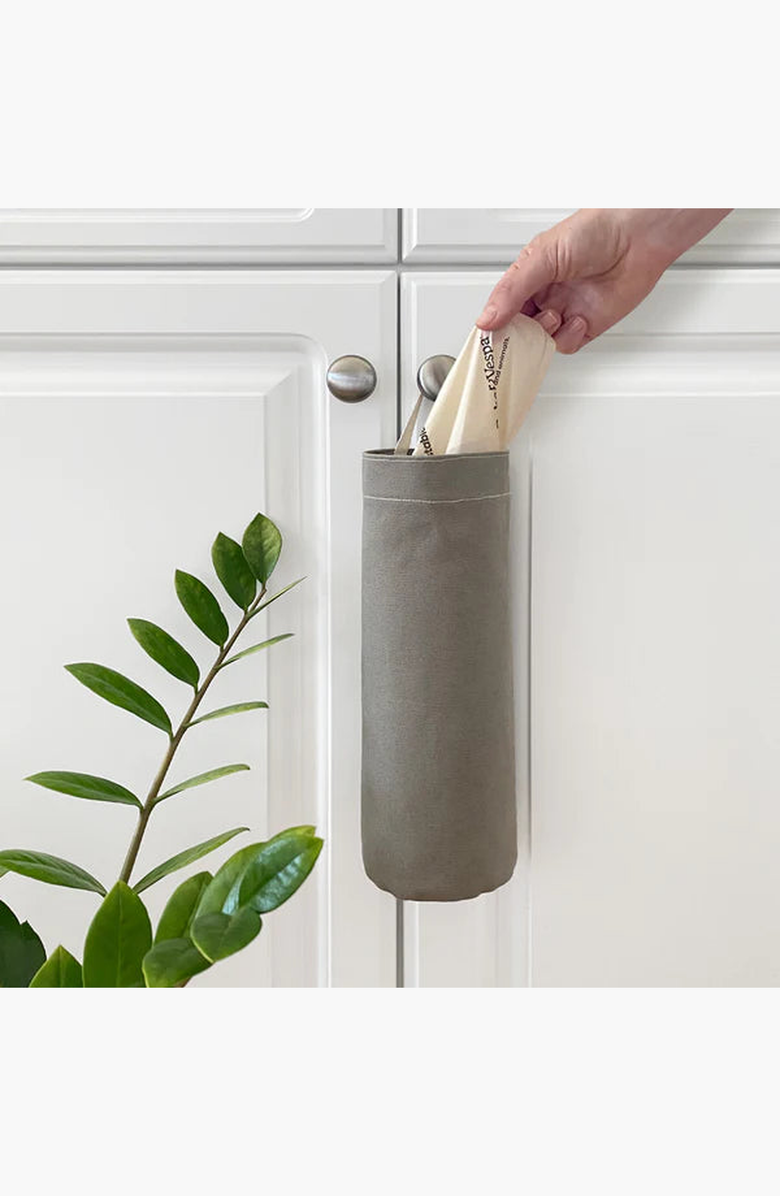 The Kind Pet Cat Litter Bag Holder in Cotton | USA Made, Alternate, color, Moss Grey