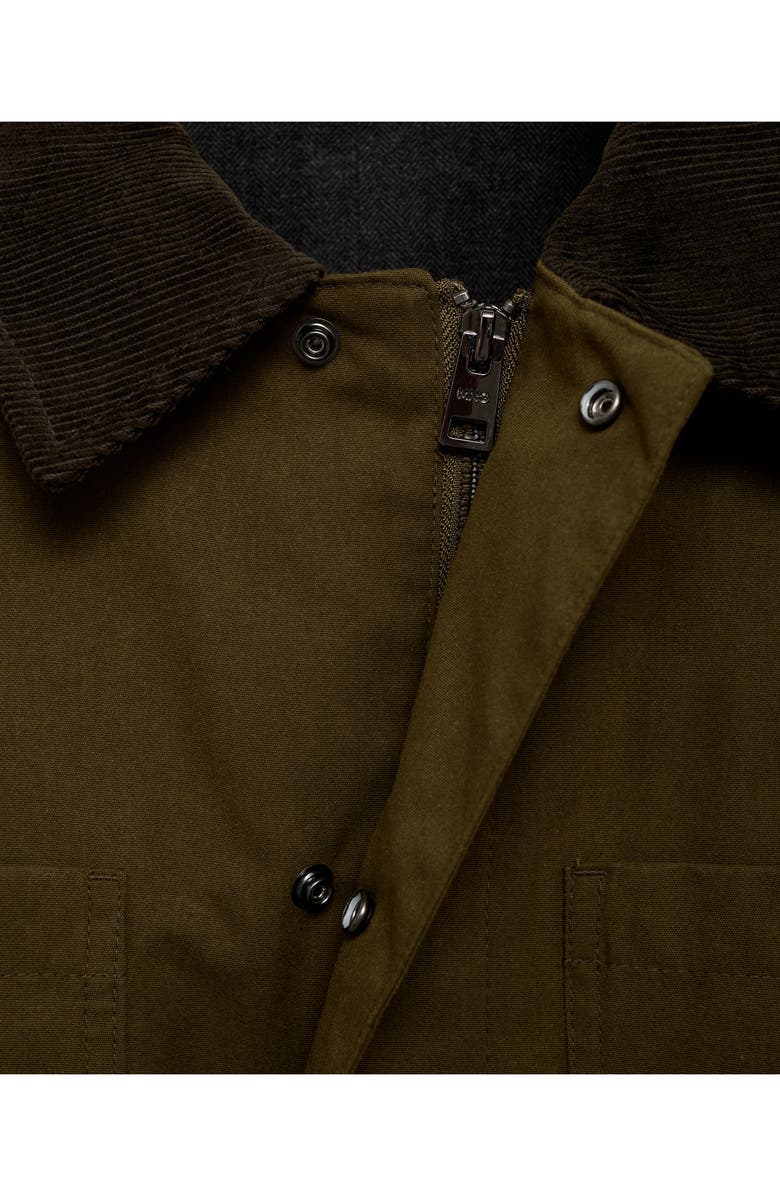 MANGO Corduroy Collar Water Repellent Jacket, Alternate, color, 