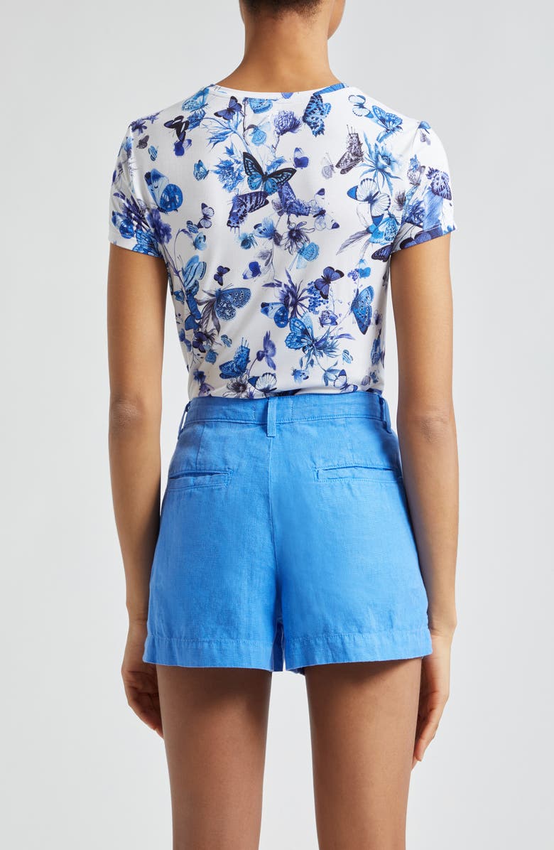 L'AGENCE Ressi Butterfly Print T-Shirt, Alternate, color, 