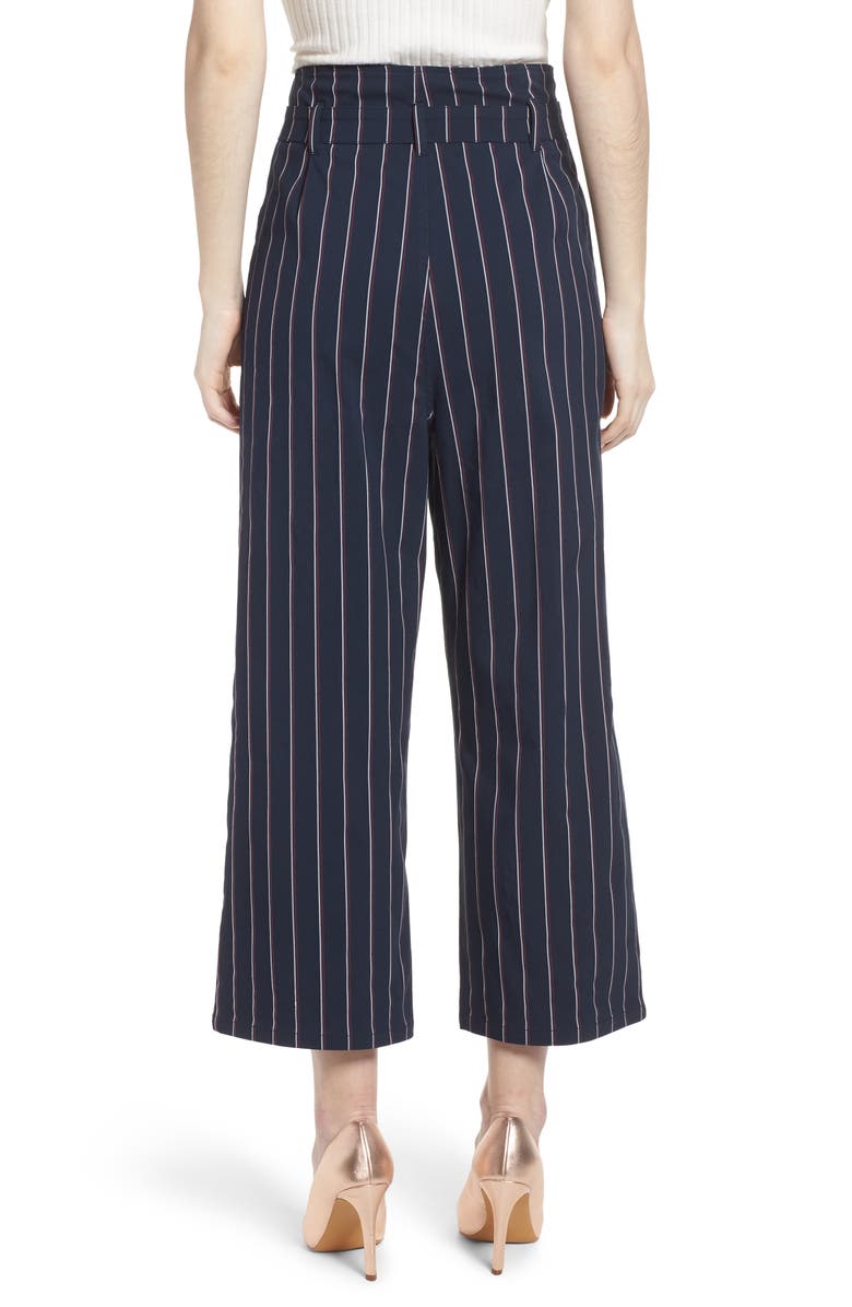 Leith Tie Waist Crop Trousers, Alternate, color, 