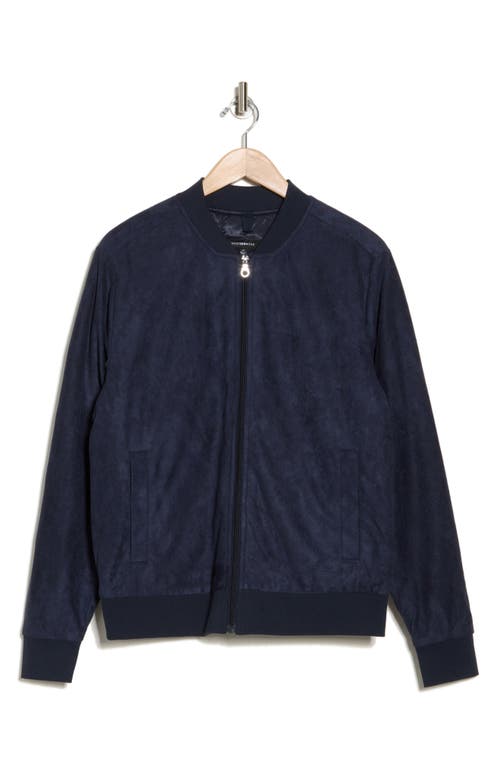 Westzeroone Condor Bomber Jacket In Navy