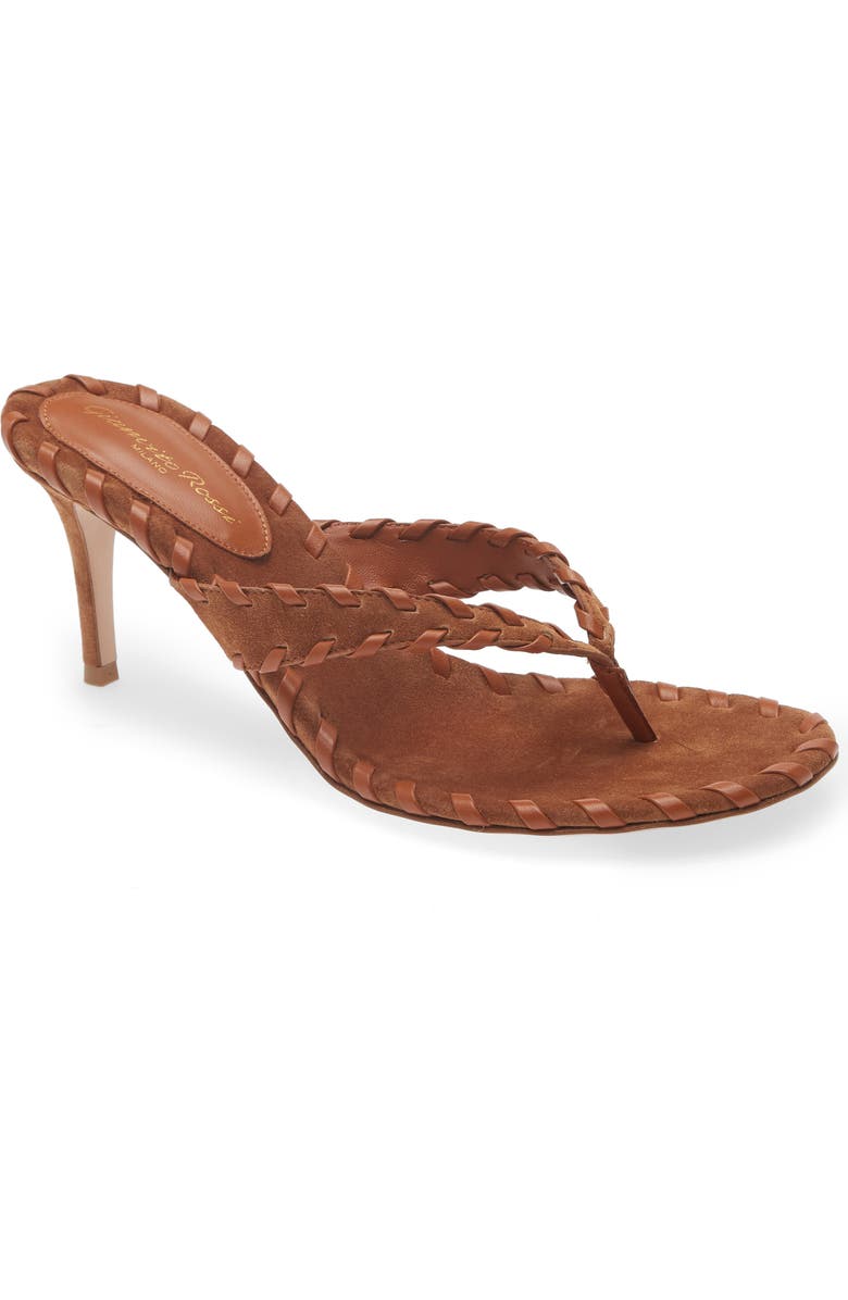 Gianvito Rossi Zaira Sandal, Main, color, Sedona Luggage