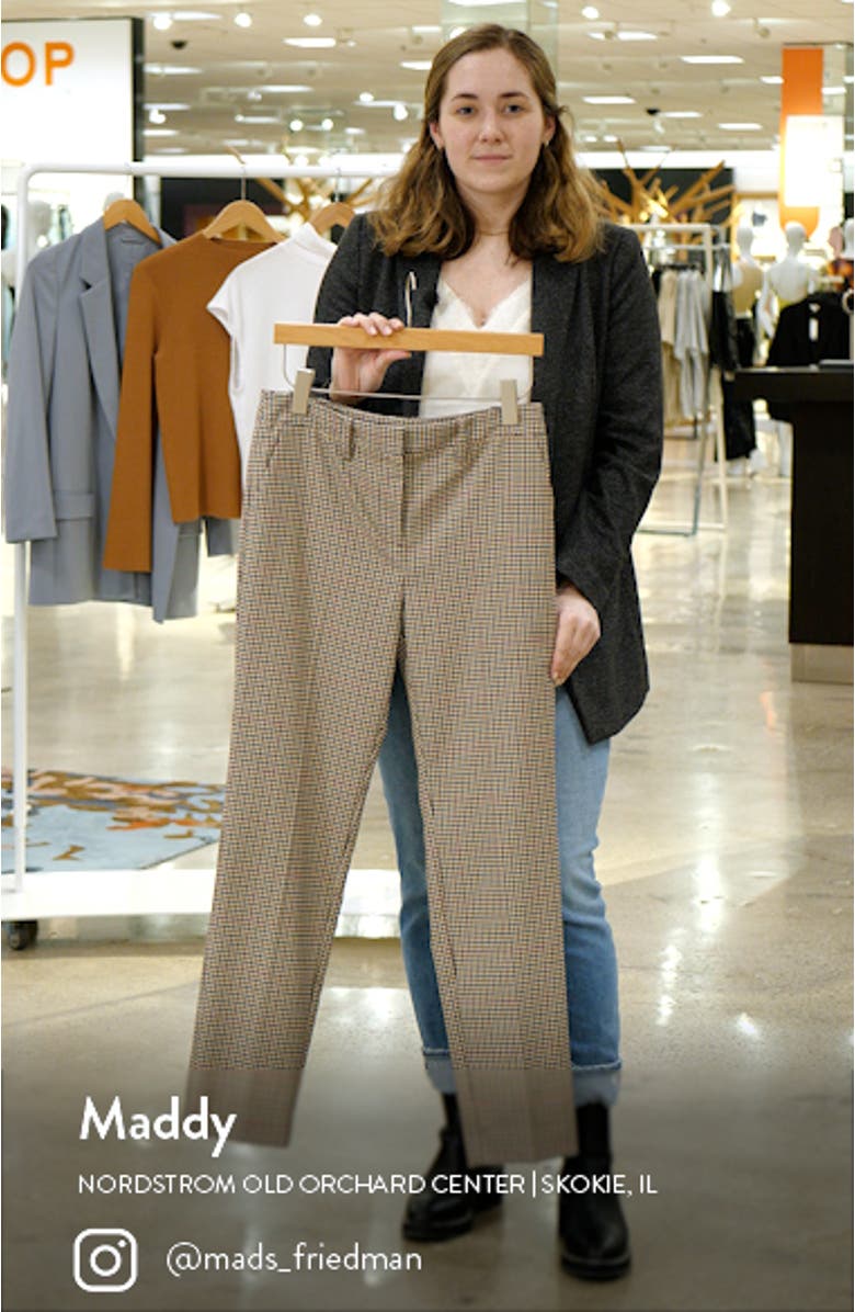 Check Straight Leg Trousers, sales video thumbnail