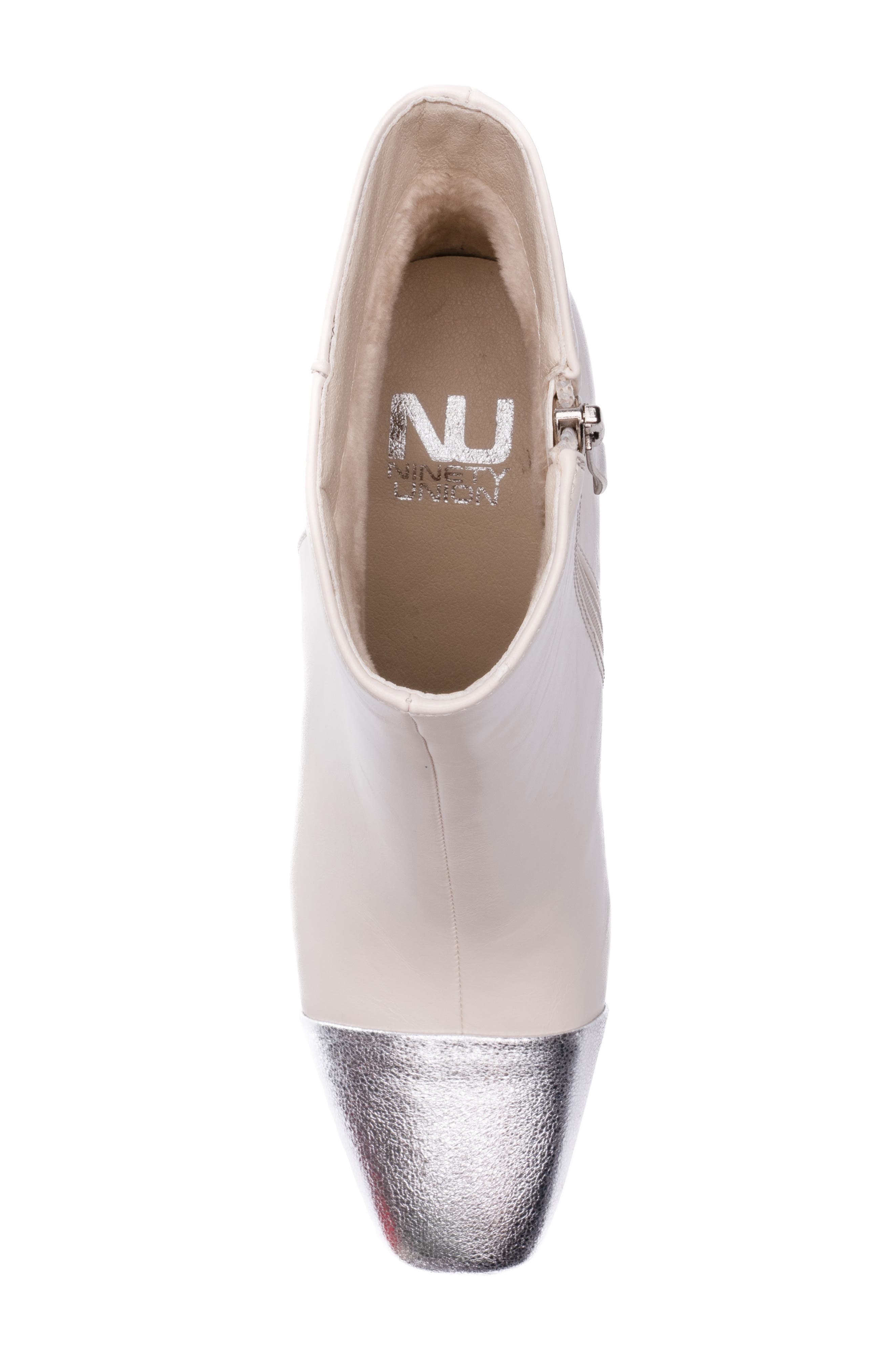 Two-Tone Bootie, Alternate, color, OFF WHITE