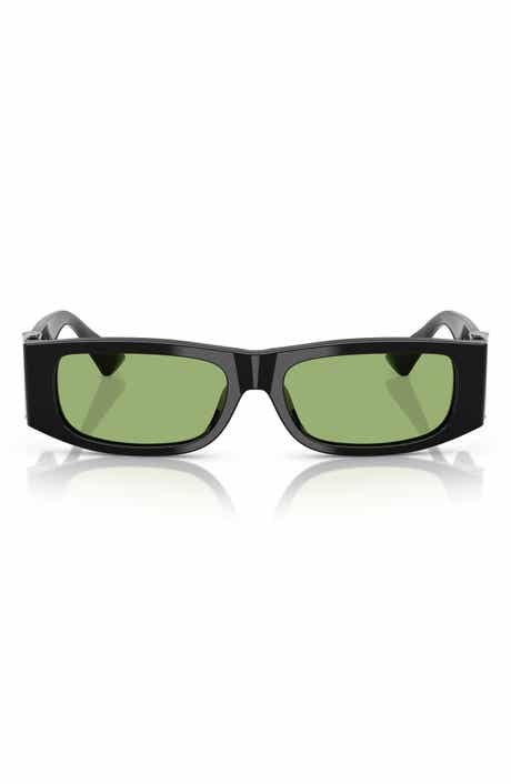 Versace 55mm Rectangular Sunglasses