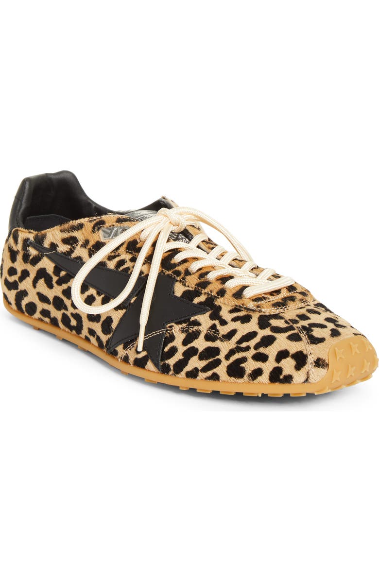 Golden Goose Marathon Speed Genuine Calf Hair Sneaker, Main, color, Brown/ Black Leo