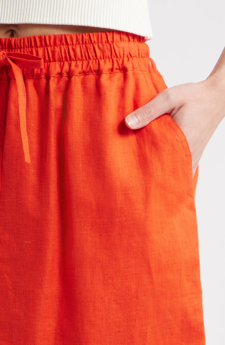 Nation LTD Maisie Linen Midi Skirt, Alternate, color,