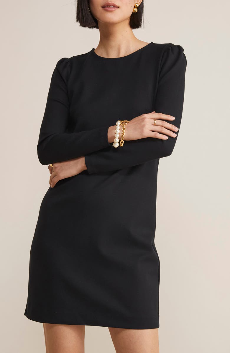 vineyard vines Long Sleeve Ponte Minidress, Alternate, color, 