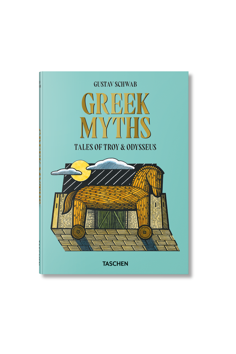 Greek Myths Book, Main, color, Turquoise