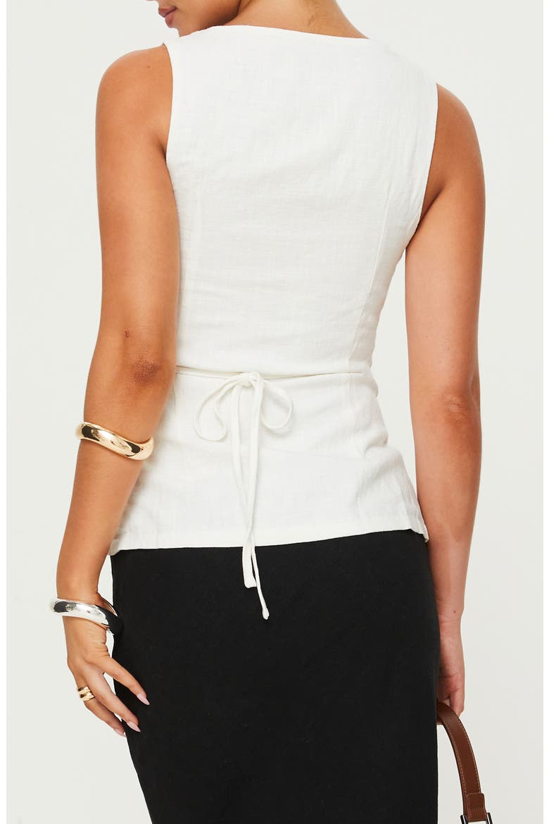 Spirito Square Neck Vest, Alternate, color, WHITE