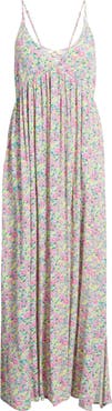 Rip Curl Floral Print Sleeveless Maxi Dress