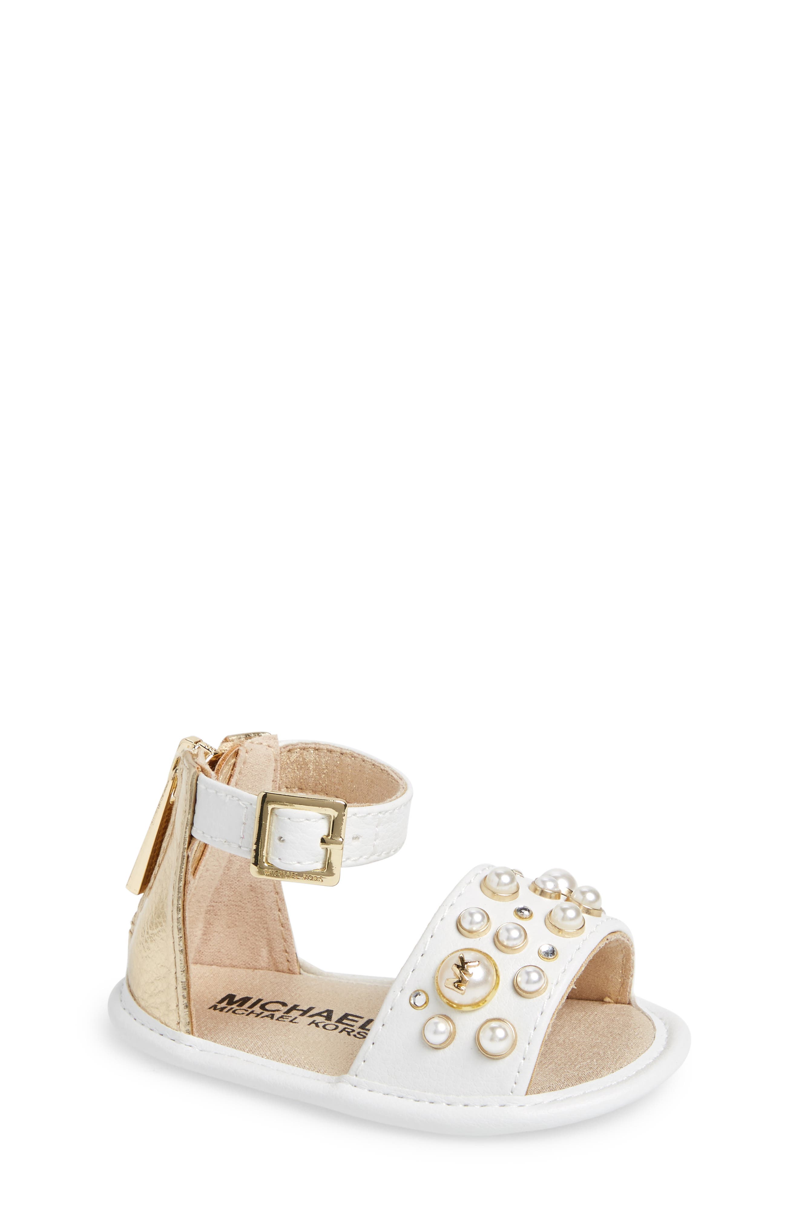 Pennie Sandal, Main, color, WHITE