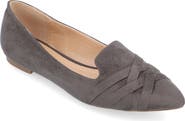 Journee Collection Mindee Crisscross Toe Flat - Wide Width Available