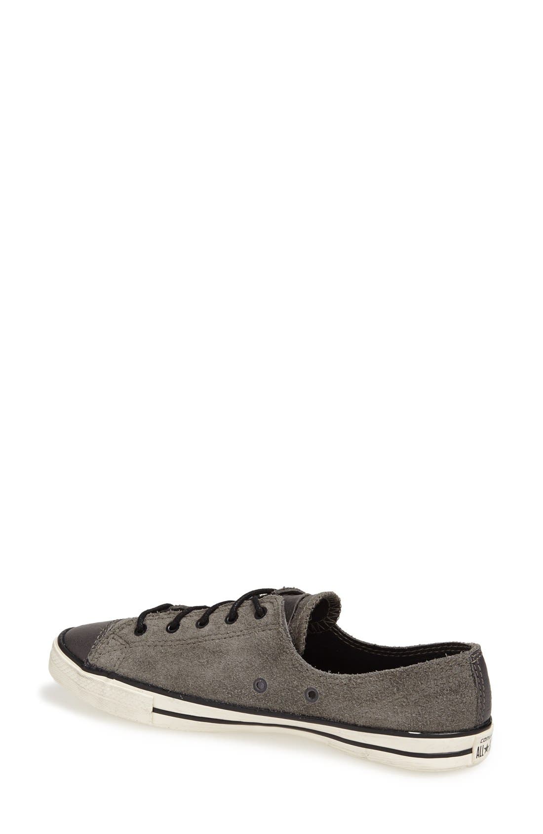 Chuck Taylor® All Star® 'Fancy' Leather Sneaker, Alternate, color, CHARCOAL