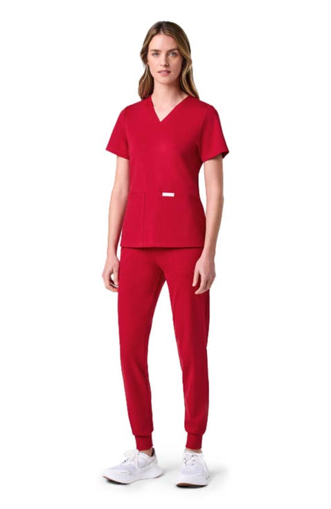 UltraSOFT Essential Comfort Women's 6-Pocket Scrub Set