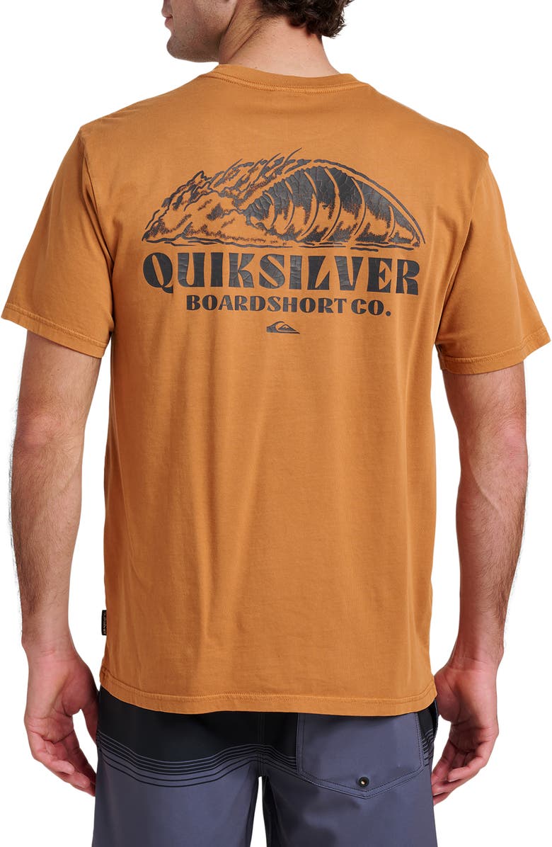 Quiksilver Going Left Graphic T-Shirt, Alternate, color, Almond