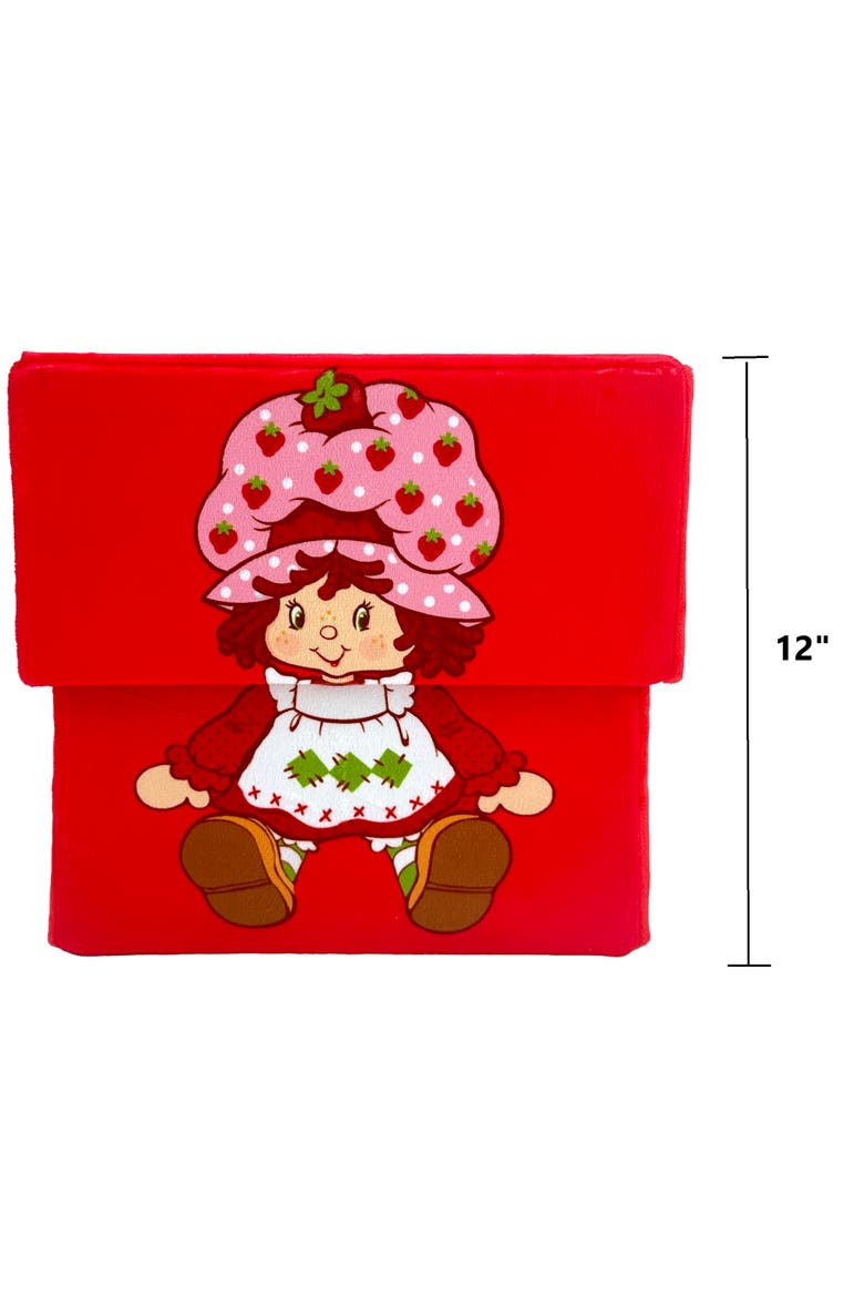 12 Inch Storage Box, Fabric Bin with Lid, Alternate, color, Red